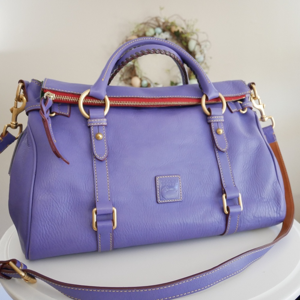 Dooney and Burke Florentine Satchel 8L940 Purple